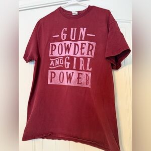 Delta Maroon Graphic Short Sleeve Tee